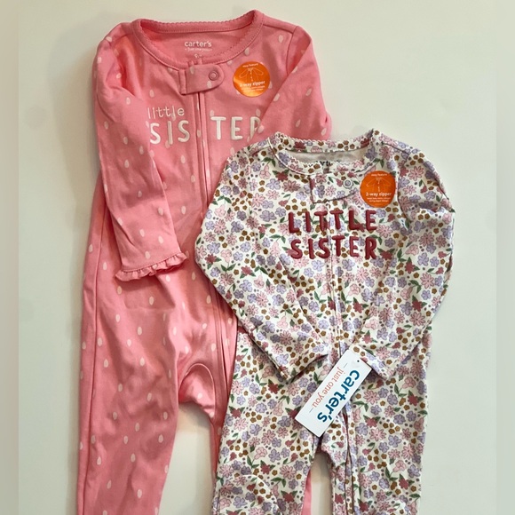 LOT! NWT! Little Sister Pajama Set Size Nb and 9M - Picture 1 of 10